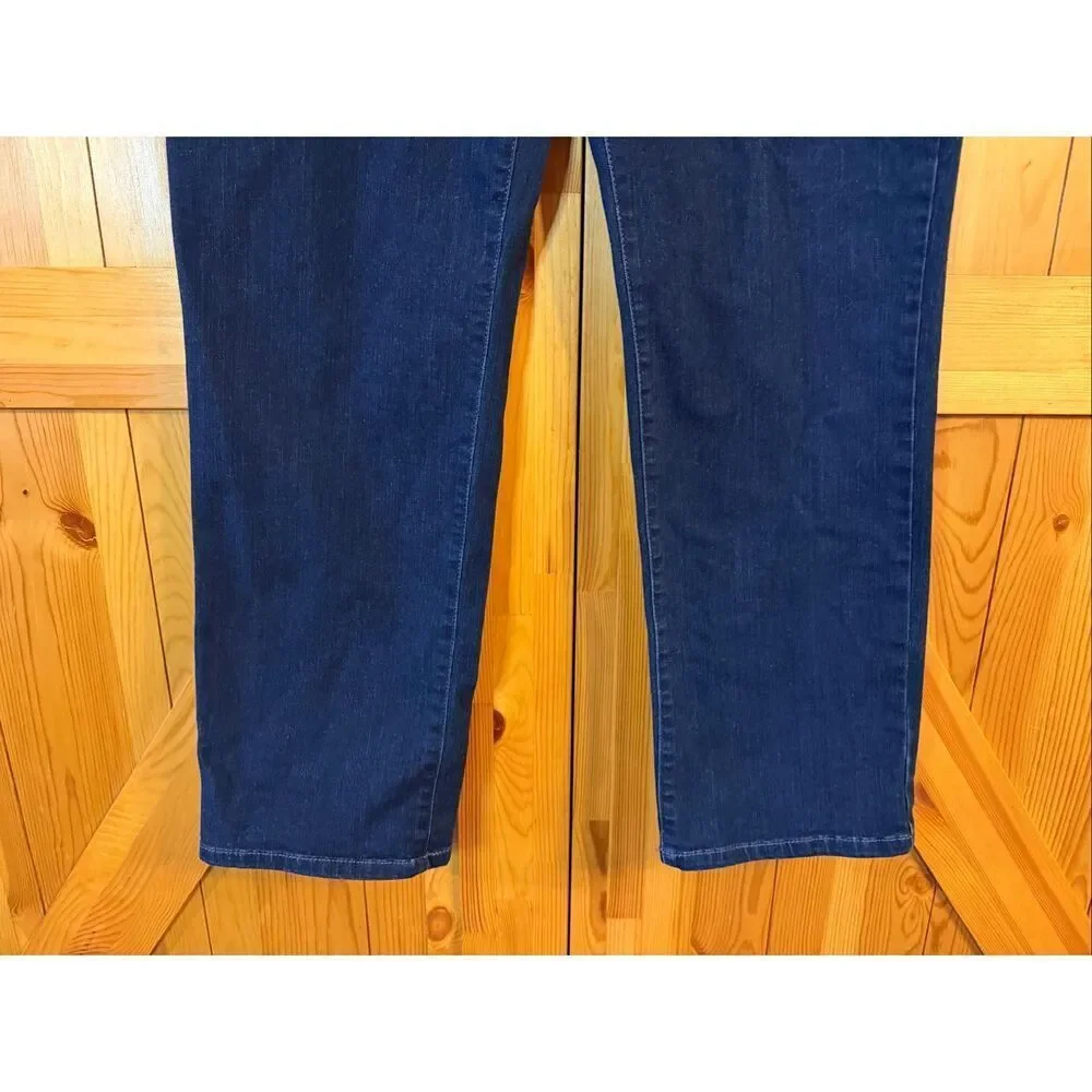 Buffalo David Bitton Dark Wash Alyssa High Rise Straight Jeans Size 14/34 (6459) - Picture 3 of 6